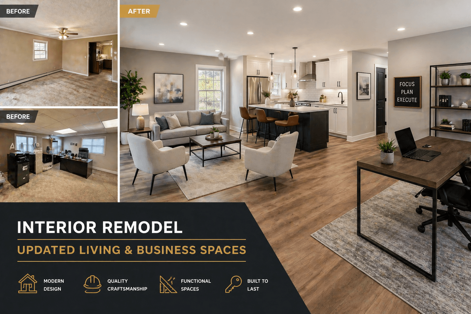 Interior remodel project placeholder